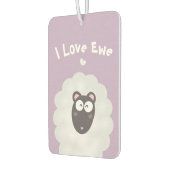 パッおもしろいン愛かわいいパステルパープル カーエアーフレッシュナー (左)