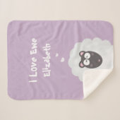 パッおもしろいン愛パステル紫の名前 シェルパブランケット (正面(横))