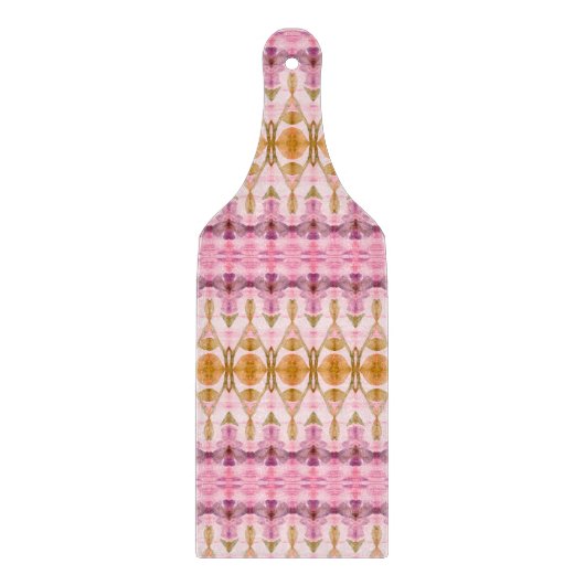 パッかわいらしドパターン（の模様が）ある型切削板 カッティングボード (正面)