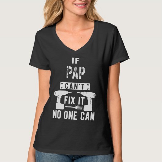 パッもしパは誰もおじいちゃんを修正できない Tシャツ (正面)