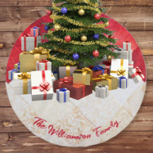 パッエレガント赤と白チ模様のクリスマス