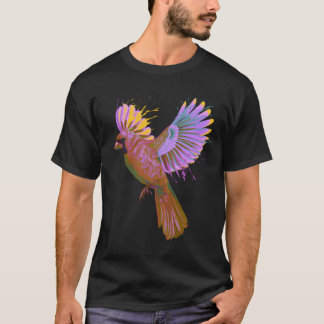 パッカラフルグスプラッシュバードノーザン(鳥)ショウジョウコウカンチョウヴィンタ Tシャツ