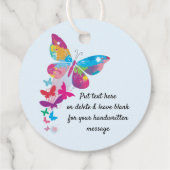パッカラフルチワーク蝶お願いカード フェイバータグ (裏面)