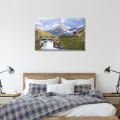 パッカーは上の橋の上に馬の文字列をリード キャンバスプリント (インサイチュ (寝室))