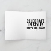 パッカードクラシック車誕生日カード カード (内部)