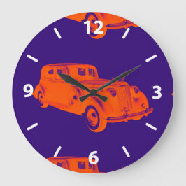 パッカード 高級車 ポップアート ラージ壁時計