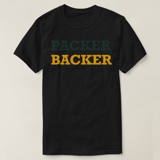 パッカーバックアー – 表示あなたのグリーンベイパッカーズプライド Tシャツ (デザイン正面)