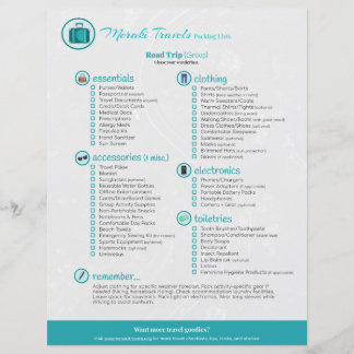 パッキングリスト：出張（グループ）