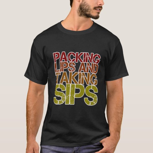 パッキング用唇とテイクシング用サイプ Tシャツ (正面)