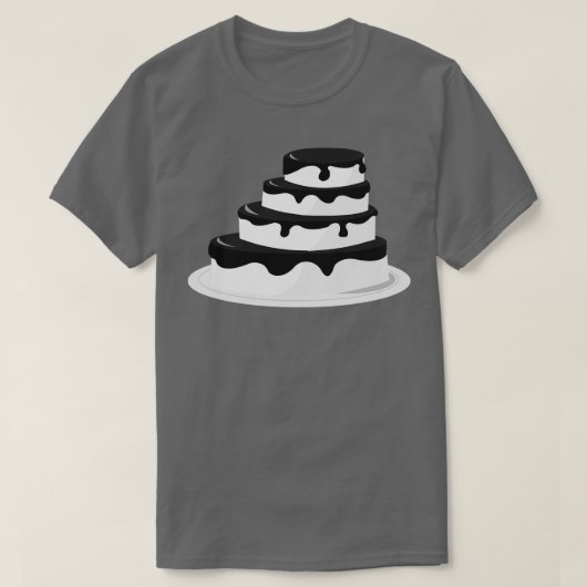 パックとホワイトケーキ Tシャツ (デザイン正面)