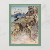 パックと妖精 ポストカード (正面)