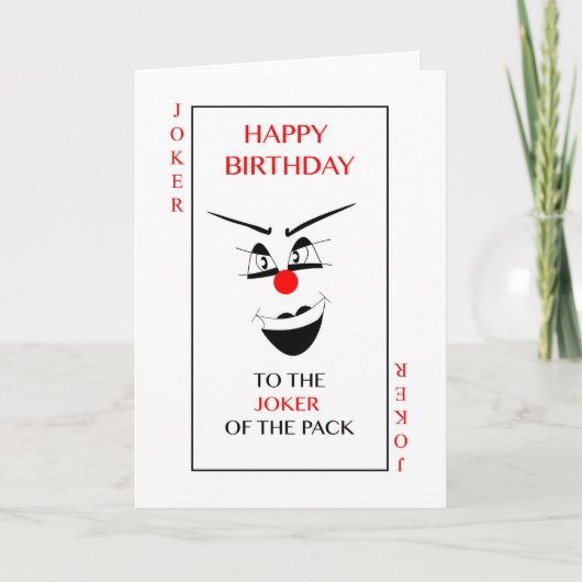 パックのジョーカーへのハッピーバースデー! カード (正面)