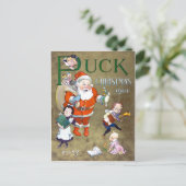 パックの雑誌カバーのクリスマス1901年 シーズンポストカード (スタンド正面)