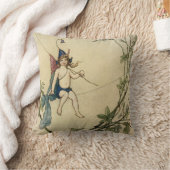 パックは蜘蛛の糸にすわっていた。 クッション (ブランケット)