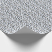 パックイワシ – ネイビーラッピング紙 ラッピングペーパー (角)