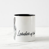 パックウルフウッドランドテーマのリーダー ツートーンマグカップ (中央)