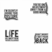 パックカイロプラクターカイロプラクティック シール (正面)