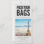 パックバッグの目的地の結婚式 セーブザデート (正面)