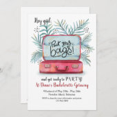 パックバッグバチェロレッテ招待状 招待状 (正面/裏面)