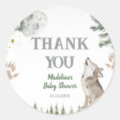 パックフォレストウルフへようこそ ラウンドシール (正面)