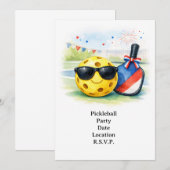 パックボールパーティーのご招待 招待状 (正面/裏面)