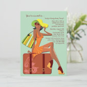 パックマイバッグゴー遠くにエボニーパーティの招待状 招待状 (スタンド正面)