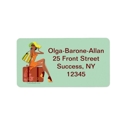 パックマイバッグ差出人住所ラベル ラベル (正面)