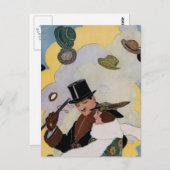 パックマガジンヴィンテージイラストレーション ポストカード (正面/裏面)