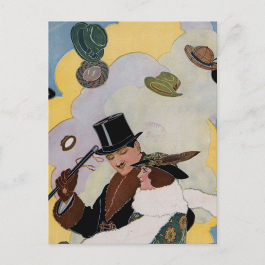 パックマガジンヴィンテージイラストレーション ポストカード (正面)