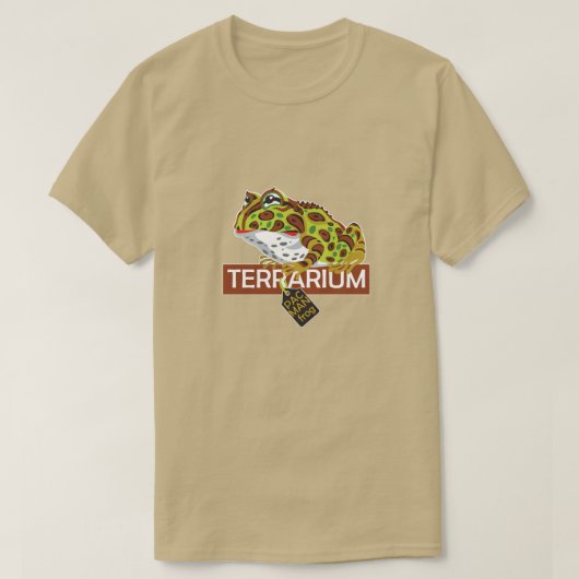 パックマンの角を持つカエル Tシャツ (デザイン正面)