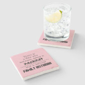 パックラット対ファミリーヒストリアンコースター ストーンコースター (横)