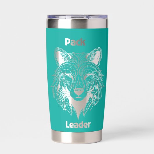パックリーダー負の宇宙狼 保温保冷タンブラー (正面)
