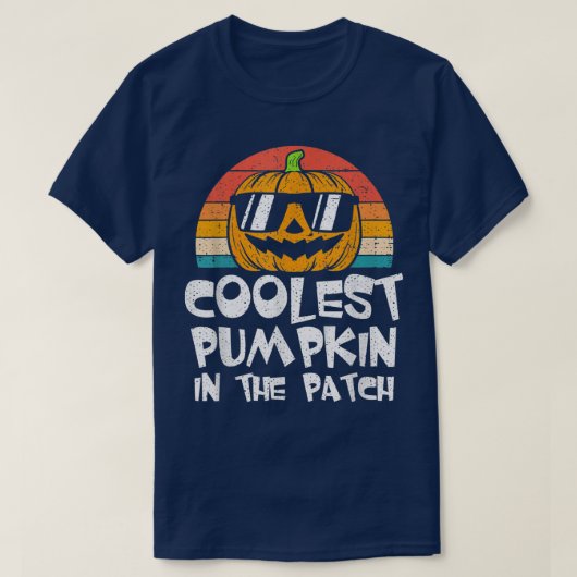 パックールチ・幼児の男の子のハロウィーンのカボチャ Tシャツ (デザイン正面)