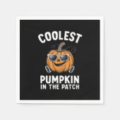 パックールプンのハロウィーンのカボチャ スタンダードカクテルナプキン (正面)