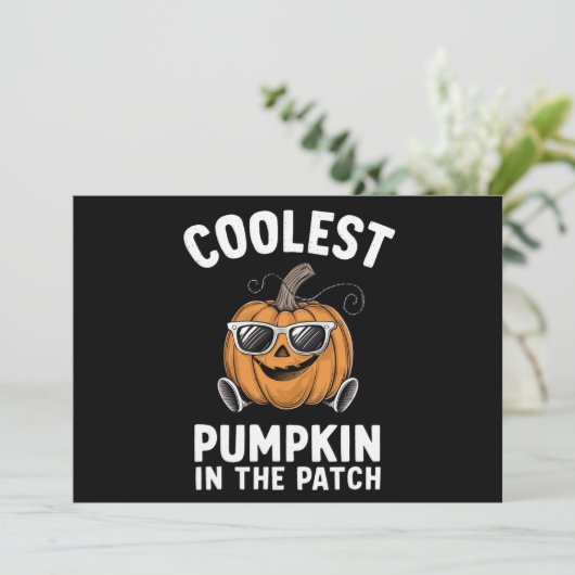 パックールプンのハロウィーンのカボチャ 招待状 (スタンド正面)