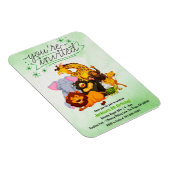 パック来サファリ動物パーティの招待状に参加 マグネット (右側)