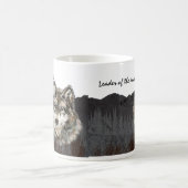 パック父の日ユーモア狼の動物のリーダー コーヒーマグカップ (中央)