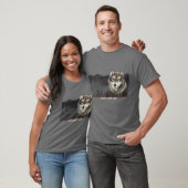 パック父の日ユーモア狼の動物のリーダー Tシャツ (ユニセックス)