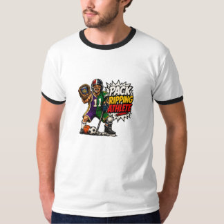 パック破りアスリート スポーツカード コレクターTシャツ Tシャツ