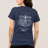 パック29 – ロータス – 女性の短いスリーブ トライブレンドＴシャツ (裏面)