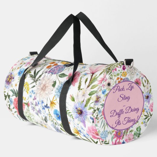 パック、ジップ、スリングダッフルバッグ ダッフルバッグ (左コーナー)