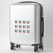 [パック]パレスチナ国旗アラビア語・英語فلسطين シール (スーツケース)