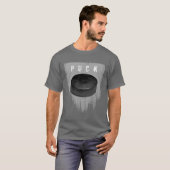 パック(ホッケー) Tシャツ (正面フル)