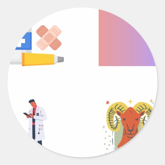 パック – 創傷気にナース ラウンドシール (正面)