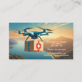 パッケージで空にドローン 名刺