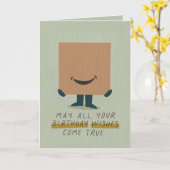 パッケージのおおもしろい届け カード (黄色い花)