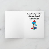 パッケージカード付きメールキャリアクリスマスメールボックス カード (内部)