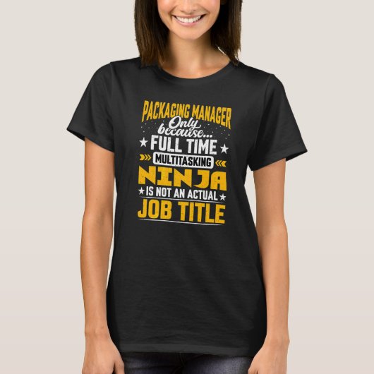 パッケージングマネージャ役職パッケージングディレクターC Tシャツ (正面)