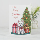 パッケージ付きウェスティクリスマスカード シーズンカード (スタンド正面)