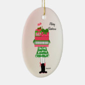 パッケージ付きクリスマス・ガールラデン セラミックオーナメント (右)